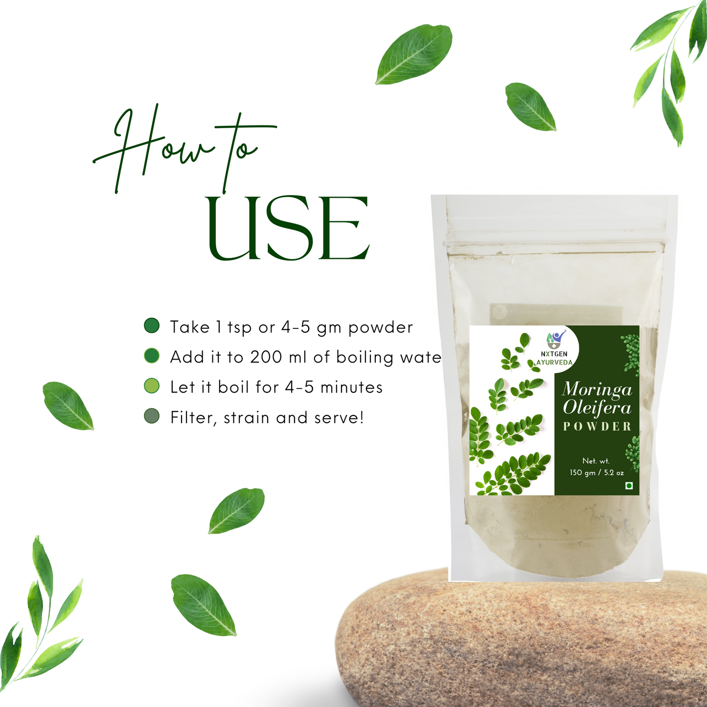 Moringa Leaf Powder (Moringa oleifera)