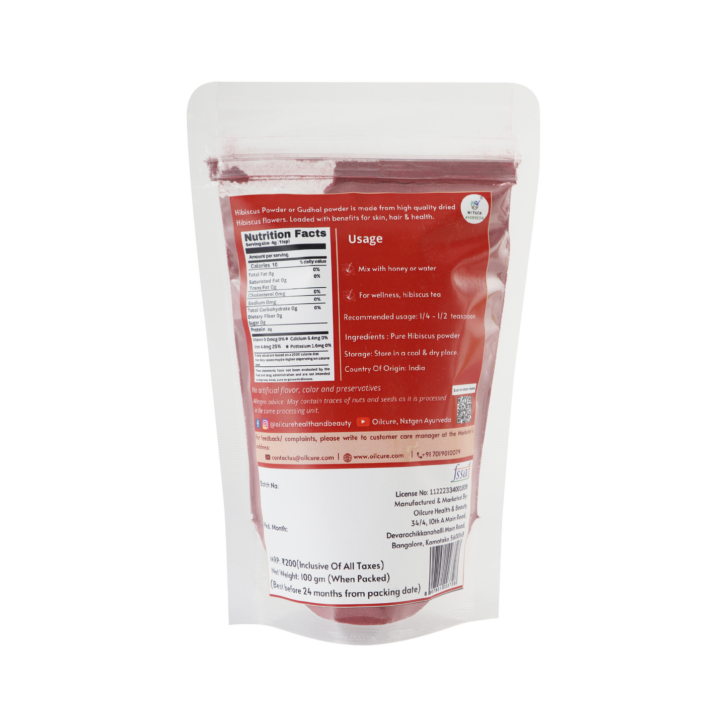 Hibiscus Powder - 100 gm