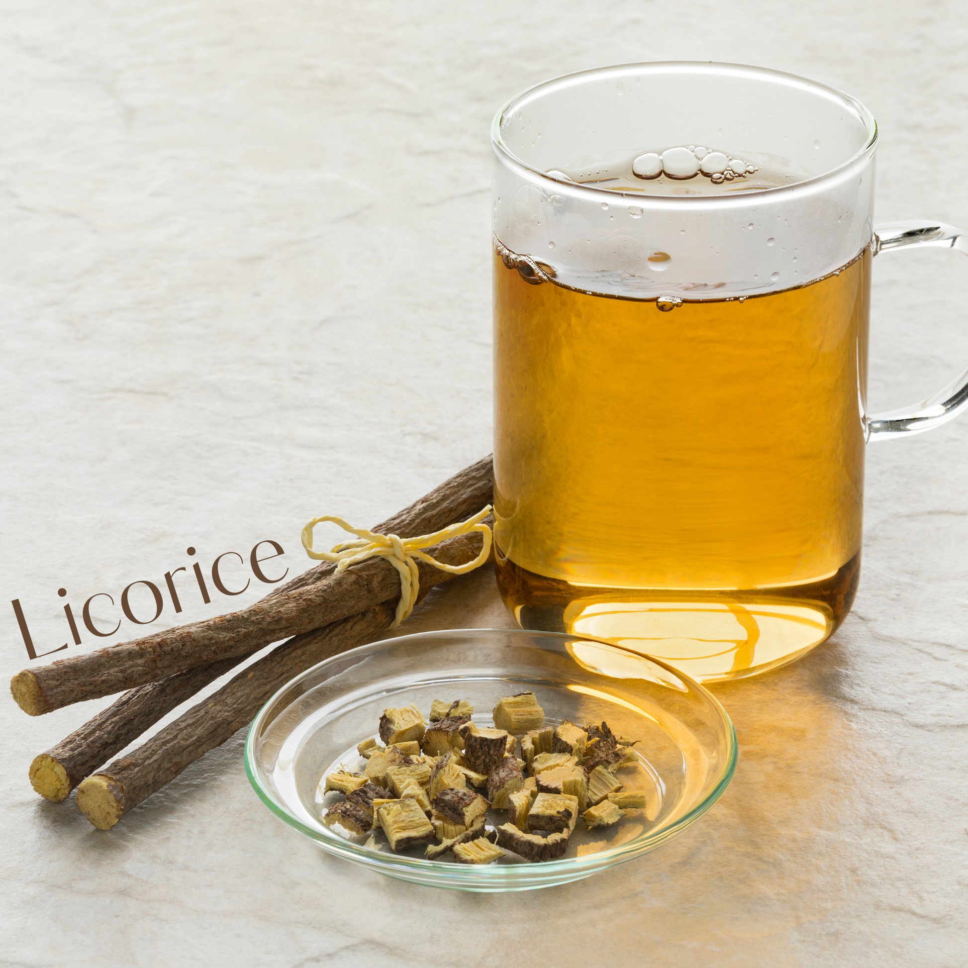 Licorice tea for skin whitening