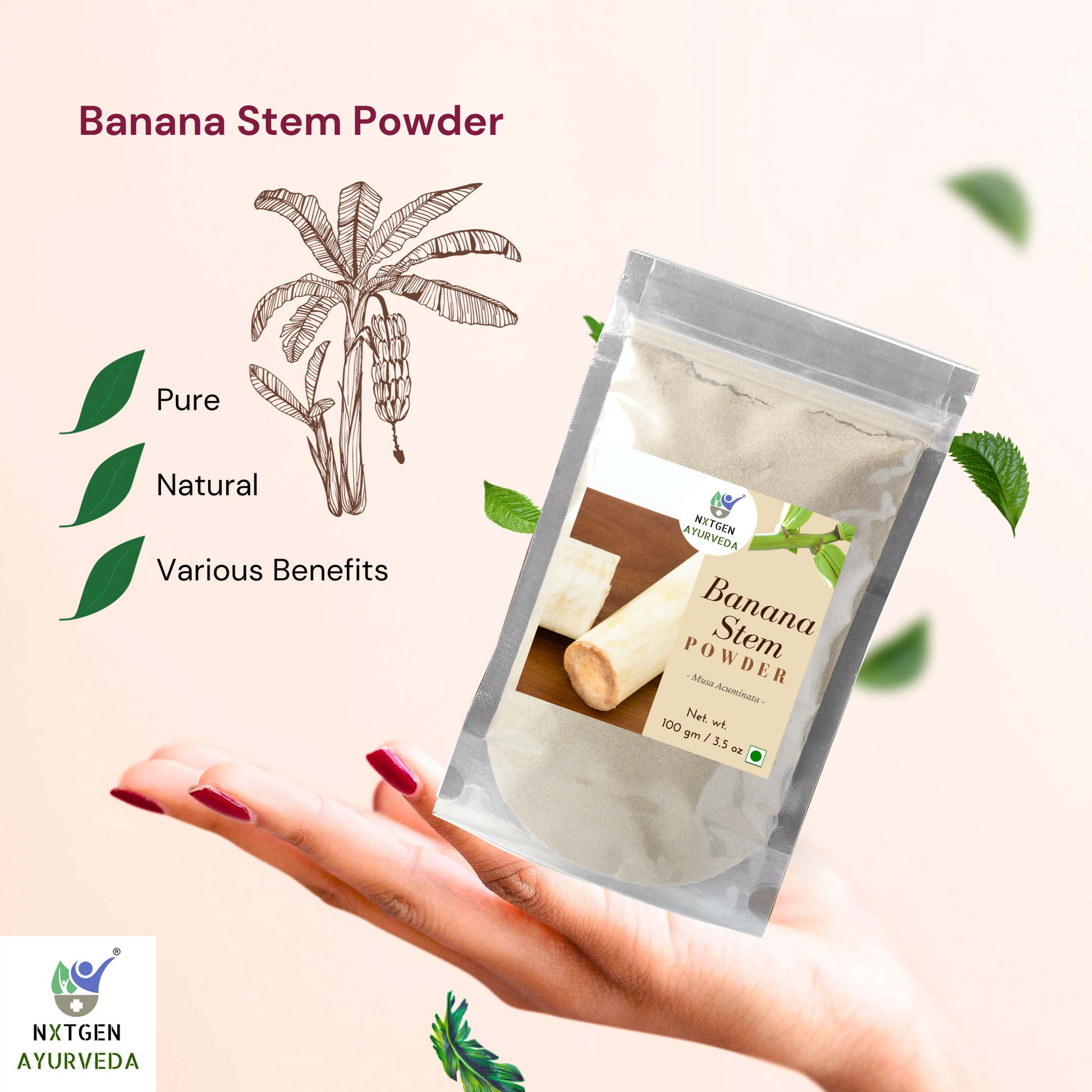 Buy banana stem powder