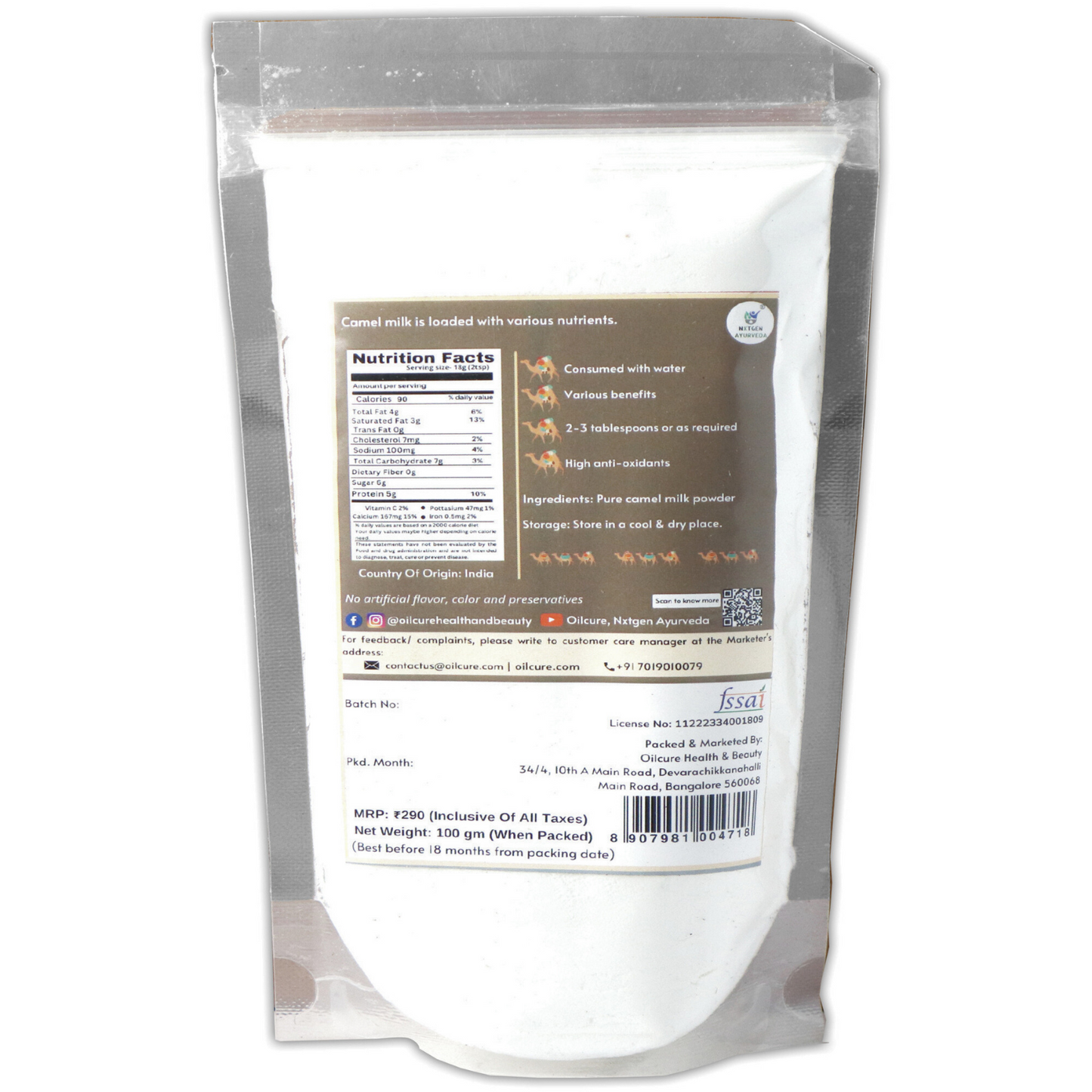 Camel Milk Powder (100 gm)