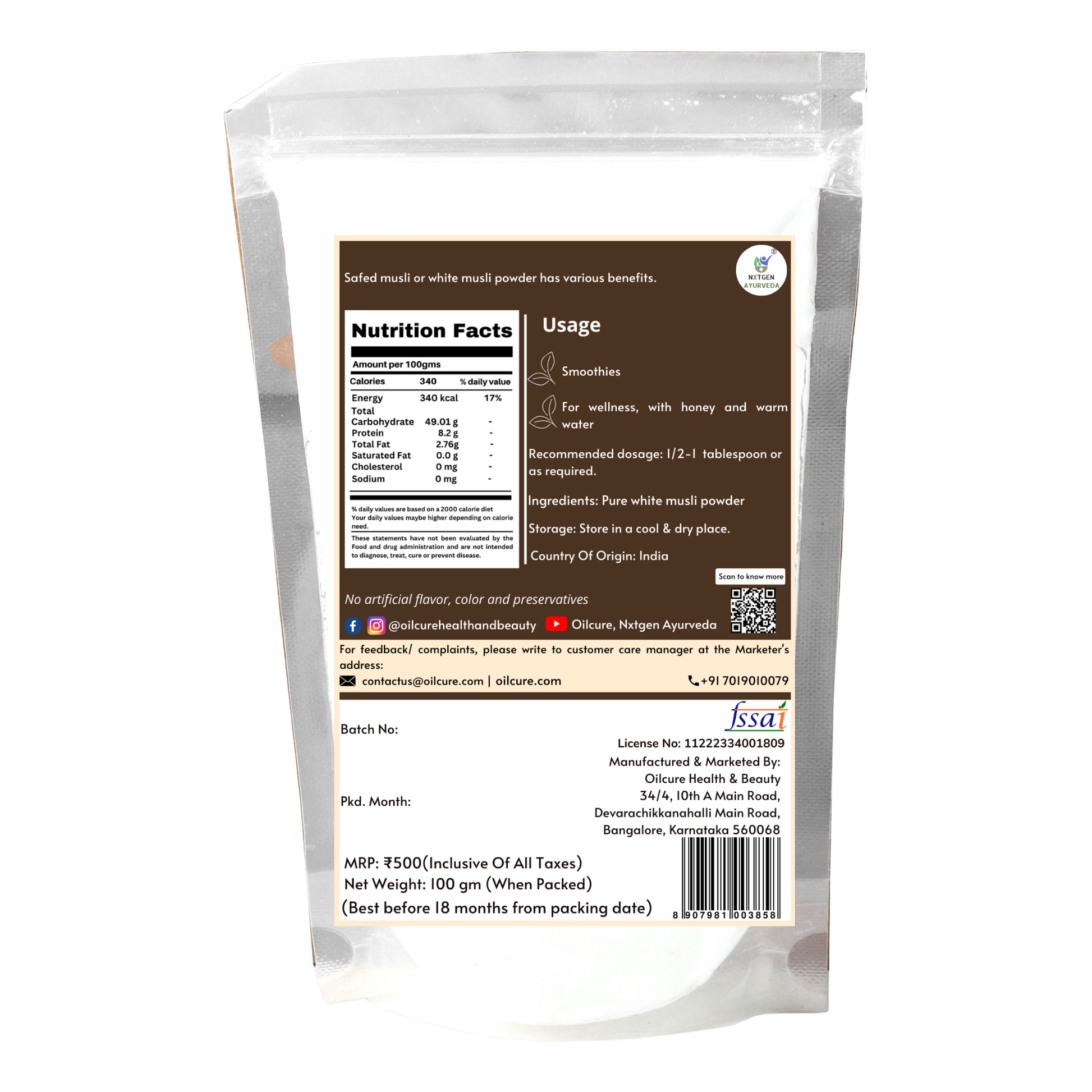 Musli with milk