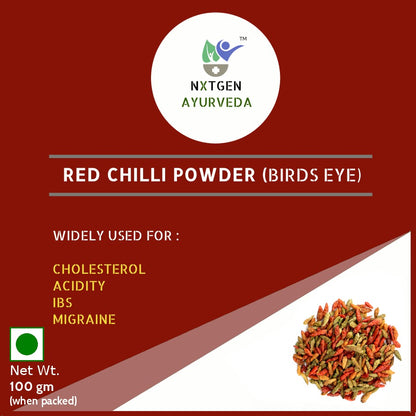 Red Chili Powder (Bird's eye) - 100 Gm