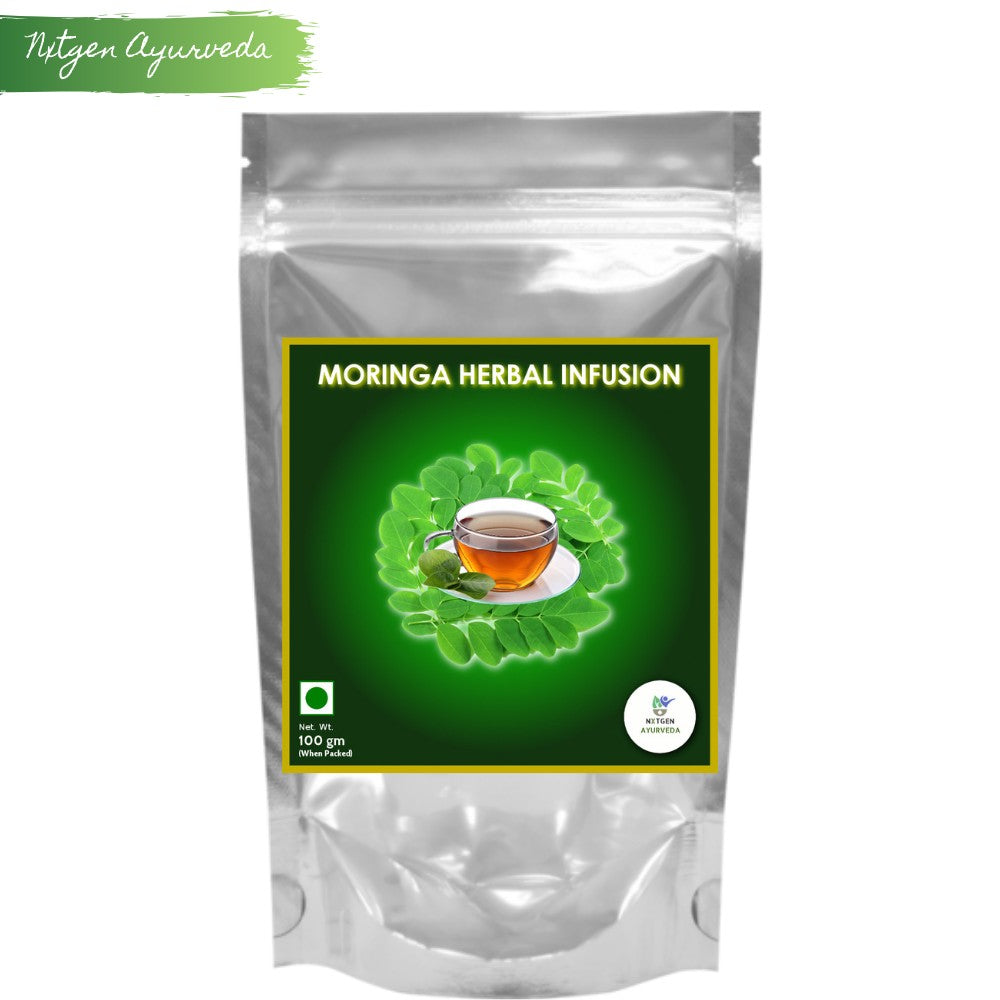 Moringa herbal infusion is valued for its potential health benefits and rich nutritional profile. 