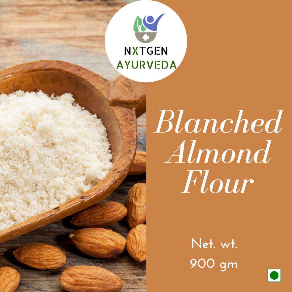 Almond flour is a fine, powdery flour made from blanched almonds.